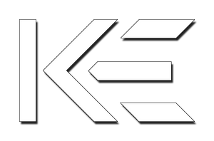 KE Logo Decal 3" - White - KaiserEngineering LLC